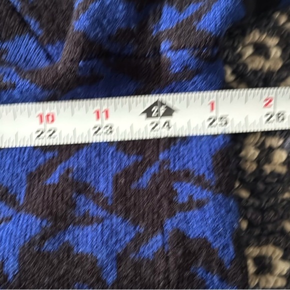 Blue and Black Houndstooth sweater Coat in size 2x - Picture 5 of 7